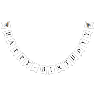 Estandarte de banderines para cumpleaños de niños