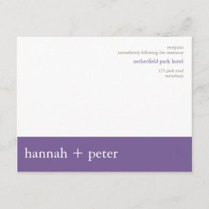 Estandarte de lavanda :: Invitación de recepción