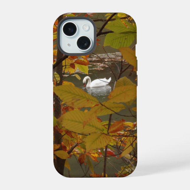 Estanque de otoño con cisne (Reverso )