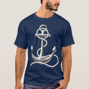 Estanque del hombre camiseta náutica camiseta azul