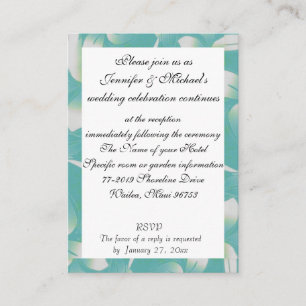 Estante de recepción de boda hawaiana Flora turque