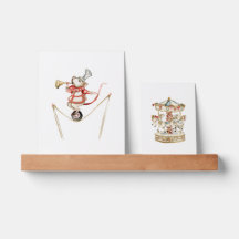 Cute Watercolour Circus Carnival Carousel Mouse