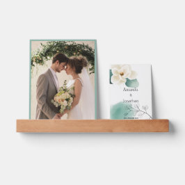 Estante Para Fotos Moderna Magnolia Blanca Boda borde de imagen