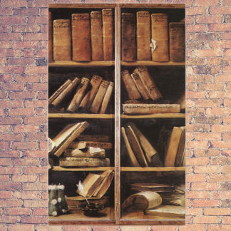 Estantes de libros antiguos
