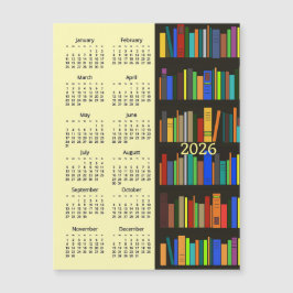 Estantes de libros Tarjeta Magnética Calendario 20