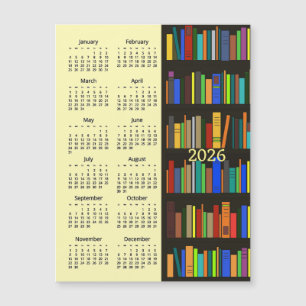 Estantes de libros Tarjeta Magnética Calendario 20