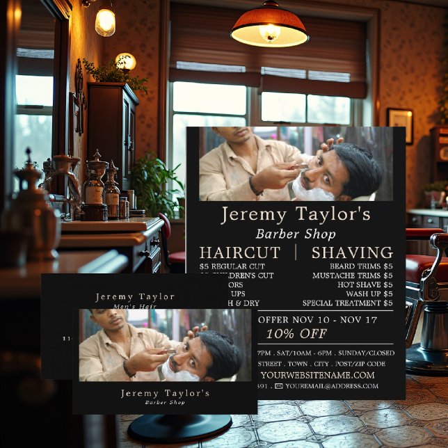 Estar atónito, publicidad de barberos masculinos (Subido por el creador)