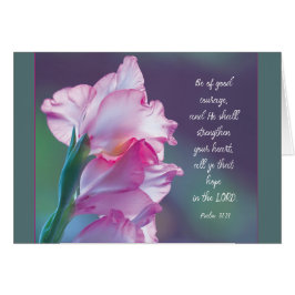 Estar de buena alegría tarjeta de notas de Gladiol