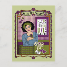 Estar en la postal Present_A_