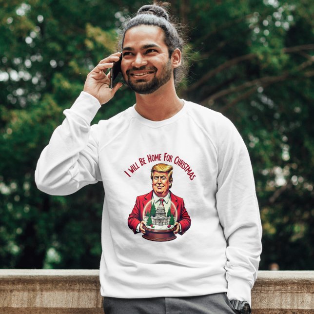 Estaré en casa para la camiseta de manga larga de  (Subido por el creador)