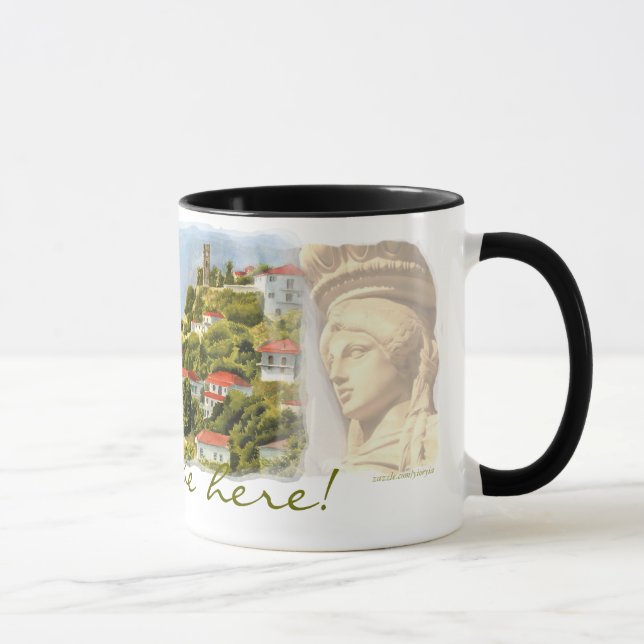 Estaría bastante aquí - taza de Karyatid (Derecha)