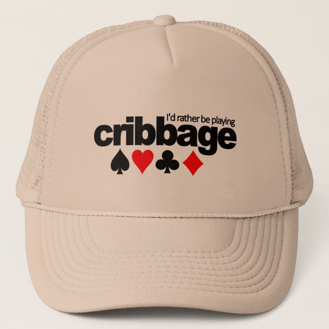 Estaría jugando bastante el gorra de Cribbage - (Anverso)