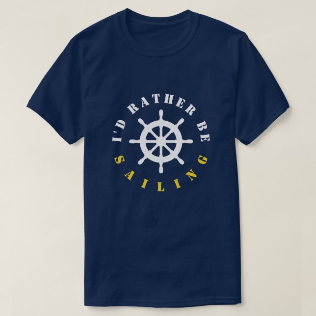 Estaría navegando bastante la camiseta náutica de (Diseño del anverso)