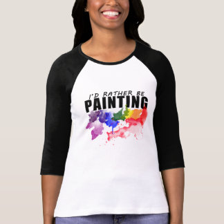 Estaría pintando bastante la camisa del artista -
