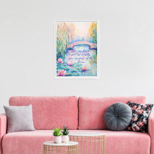 Estás adorado Monet InspiradoImpresión de lienzo e
