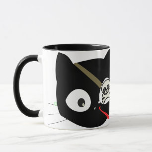 ¿ESTÁS BROMIENDO? Taza De Cerámica Gato Pirata