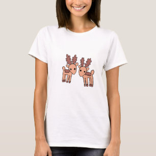 Estas Camisetas de Mujeres Ciervo Super Simples