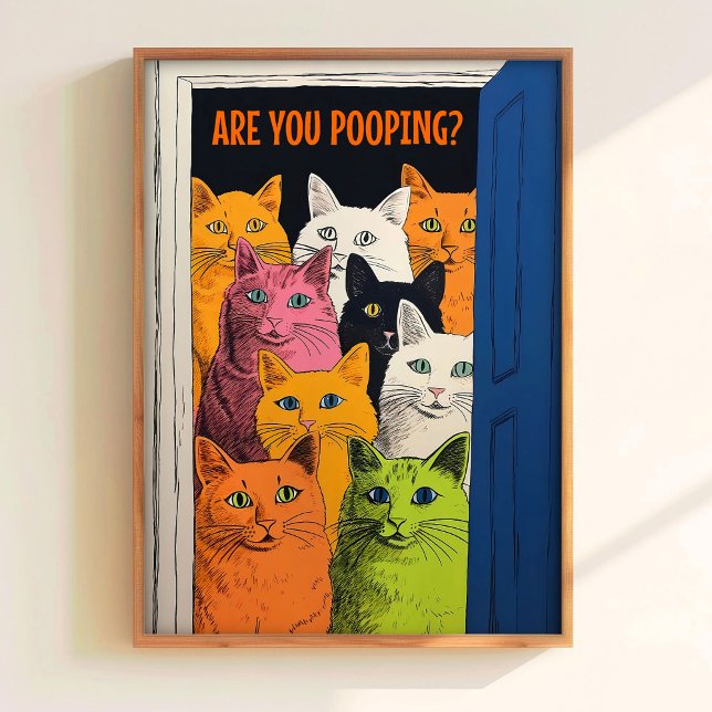 ¿Estás Defecando Imprimir Arte de Pared de Baño Ga (Subido por el creador)