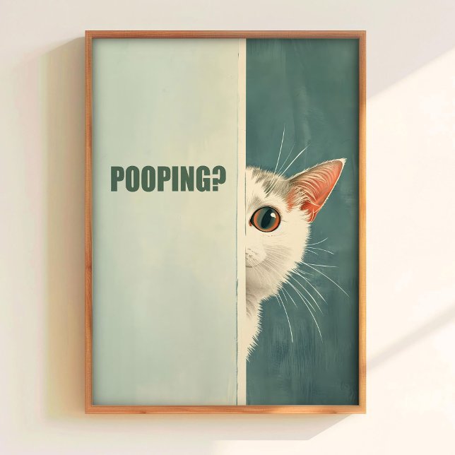 ¿Estás Defecando Póster Imprimible Arte de Gato de (Subido por el creador)