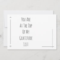 Estás En La Parte Superior De Mi Lista De Gratitud