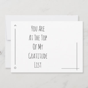 Estás En La Parte Superior De Mi Lista De Gratitud