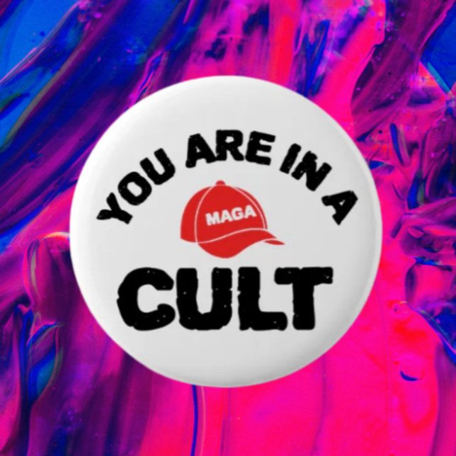 ¡Estás En Un Culto! | Botón de concienciación anti (Subido por el creador)