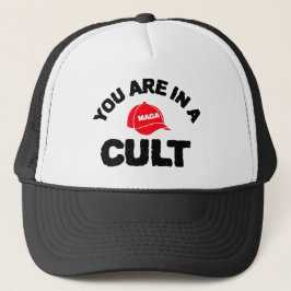 ¡Estás En Un Culto! | Sombrero de camión Anti-MAGA