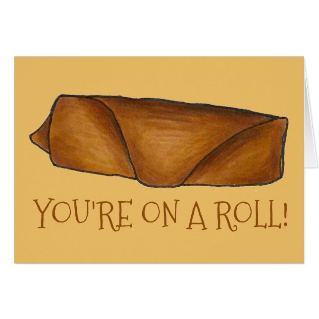 Estás en un Roll Congrats Huevo de Huevo de Comida (Anverso (Horizontal))