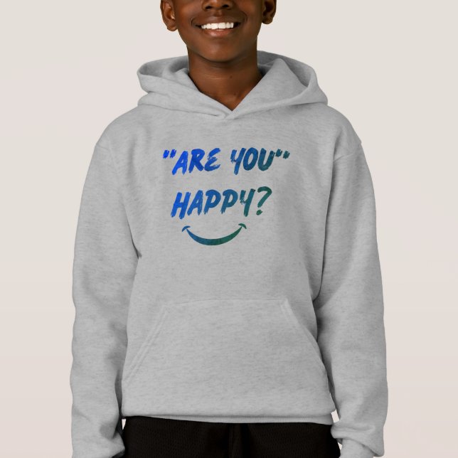 ¿Estás Feliz? Boys Hoodie (Anverso)