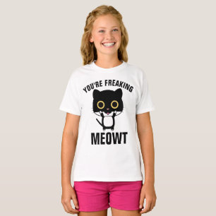 ESTÁS FRECANDO MEOWT, Camisetas Graciosas Cat para