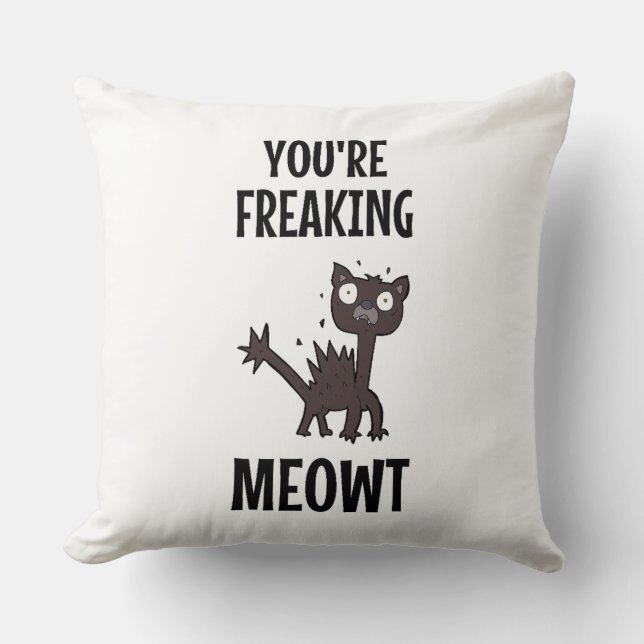 Estás helando el Cojín decorativo de Meowt (Anverso)