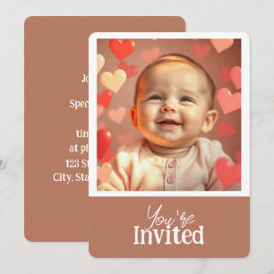 Estás Invitado Agregar Foto y Texto de Invitación