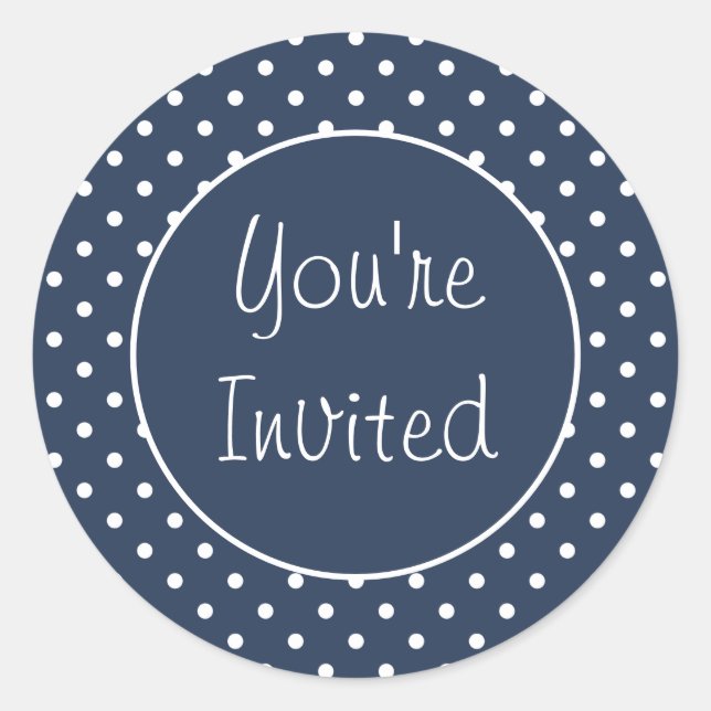 Estás invitado al Sello para sobres de Punto de Po (Anverso)