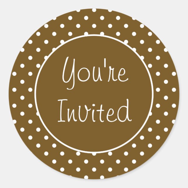 Estás invitado al Sello para sobres de Punto de Po (Anverso)