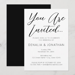 Estás Invitado Invitación Minimalista