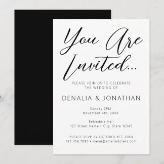 Estás Invitado Invitación Minimalista