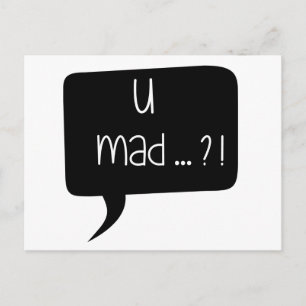 ¡¿Estás loco?! - Tarjeta postal graciosa