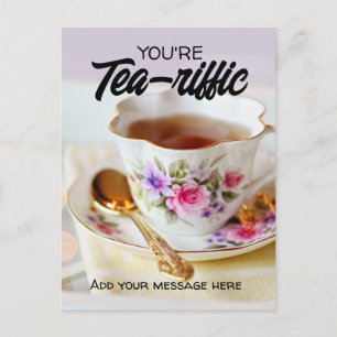 estás marketing de tarjetas de referencia tea-rífi