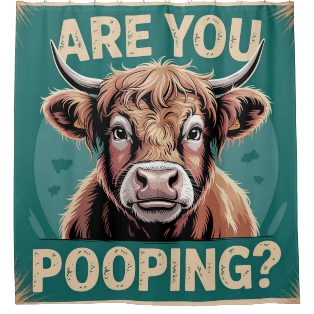 ¿Estás Paseando? La divertida cortina de ducha de  (Anverso)