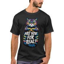 ¿Estás Por Una Camiseta De Gato Real Y Gruñón?