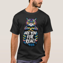 ¿Estás Por Una Camiseta De Gato Real Y Gruñón?