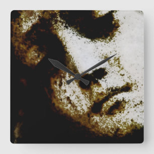 Estatua Angélica Vintage Reloj de pared cuadrado f