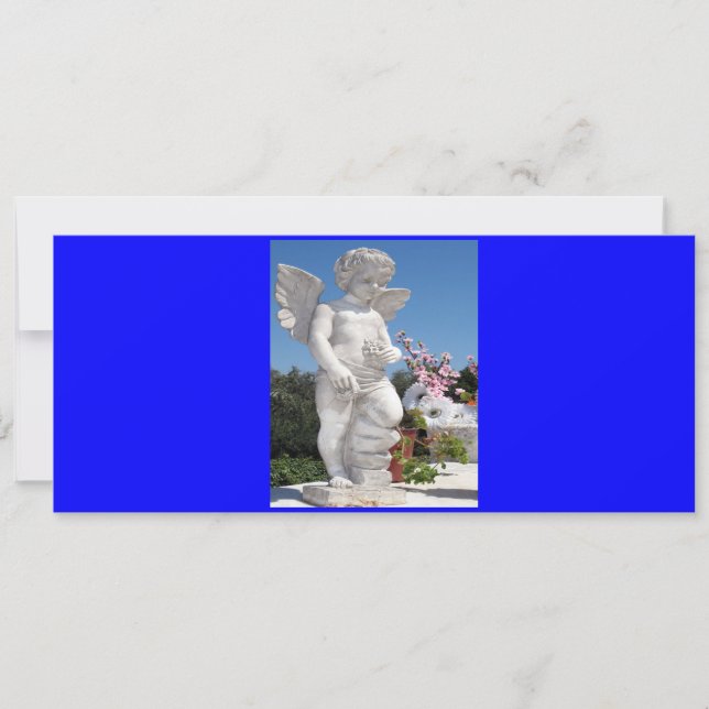 Estatua De Ángel En Azul V (Anverso)