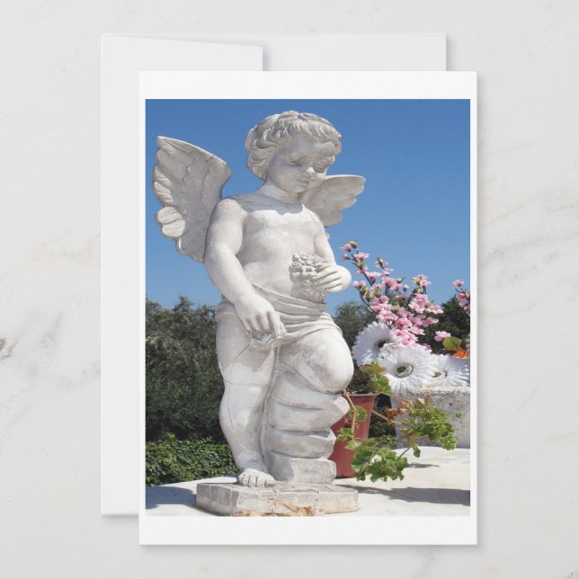 Estatua De Ángel En Blanco (Anverso)