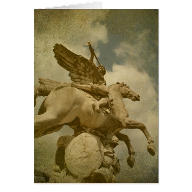 Estatua de Ángel y Caballo (Frente)