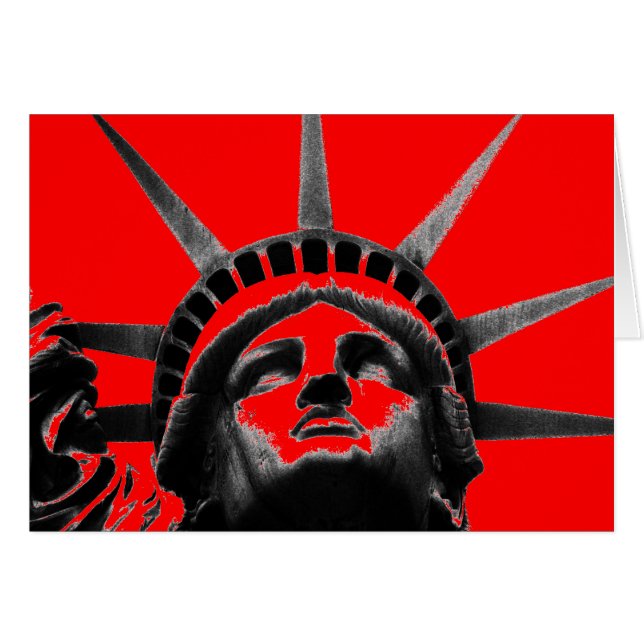 Estatua de arte pop blanco y negro rojo con carta  (Anverso (Horizontal))