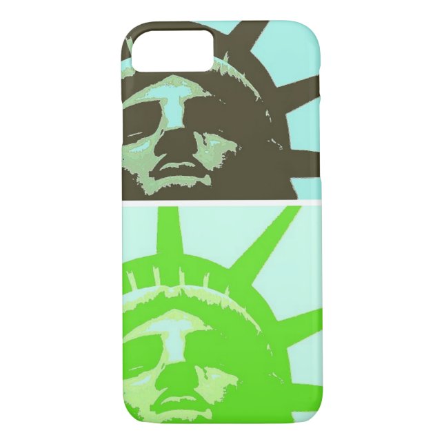 Estatua de arte pop de la libertad cierra Funda de (Reverso)