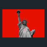 Estatua de Arte Pop de Liberty Red Greyscale Nueva<br><div class="desc">Obras de arte de monumentos de Nueva York - Edificios independientes de símbolos nacionales de los Estados Unidos de América</div>
