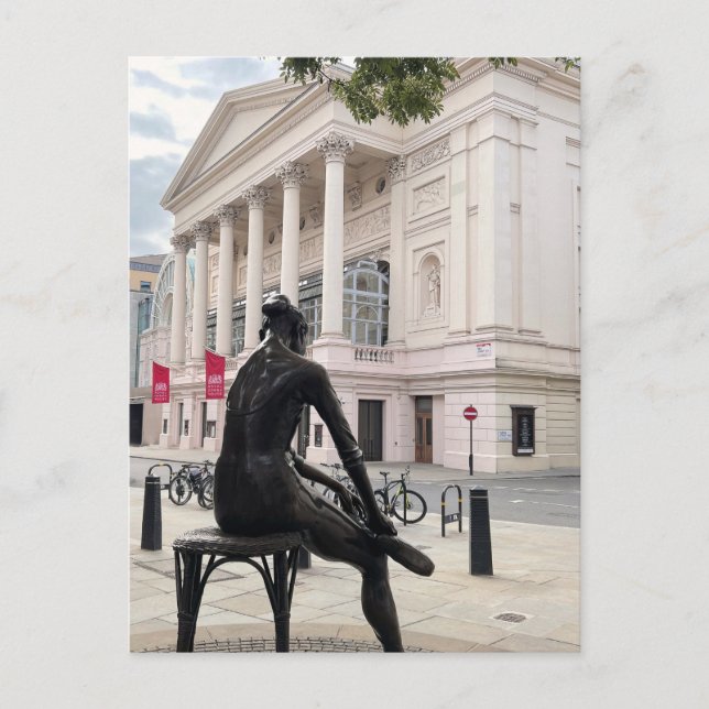 Estatua de Ballerina, tarjeta postal de Covent Gar (Anverso)