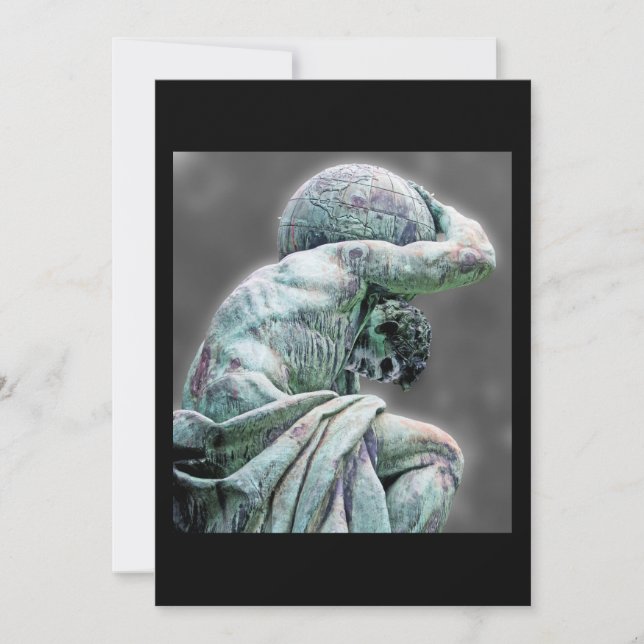 Estatua de Bismarck, Berlín, Atlas de Dios griego, (Anverso)